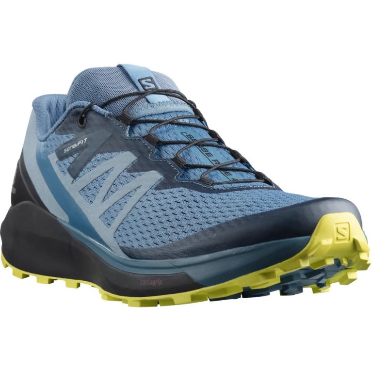 Sapatilhas Trail Running Salomon Sense Ride 4 Masculino Azuis | PT B86290